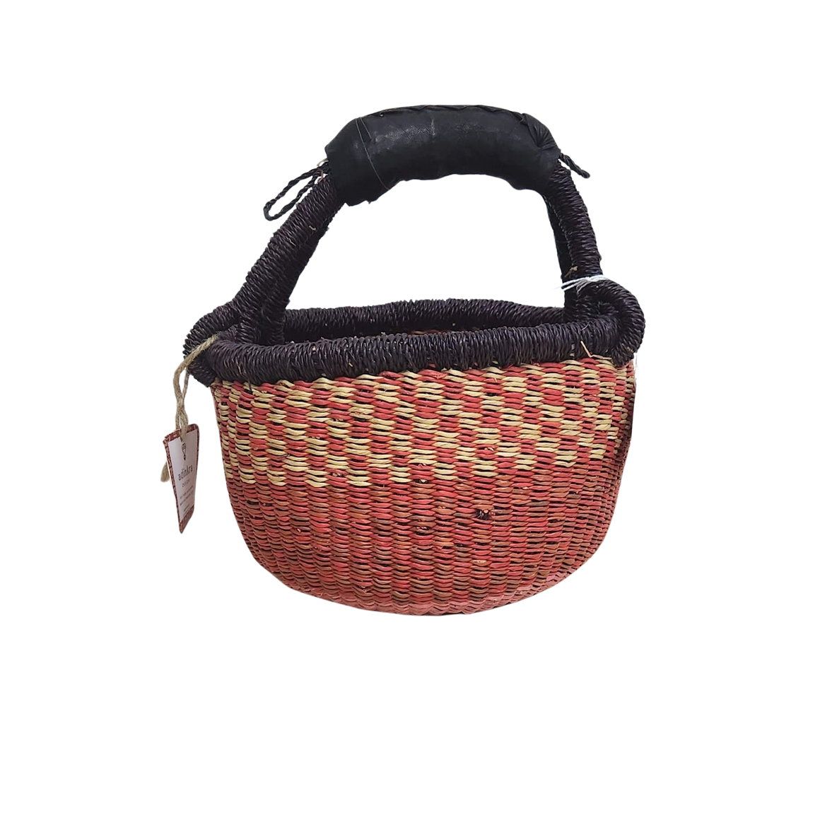 Round Basket - Small 22-Adinkra Designs