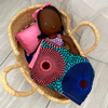 Dolls Basket - Natural Open Weave-Adinkra Designs