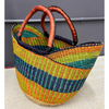 Market Basket - Coloured Designs - Large 78-Adinkra Designs