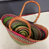 Market Basket - Coloured Designs - Large 61-Adinkra Designs