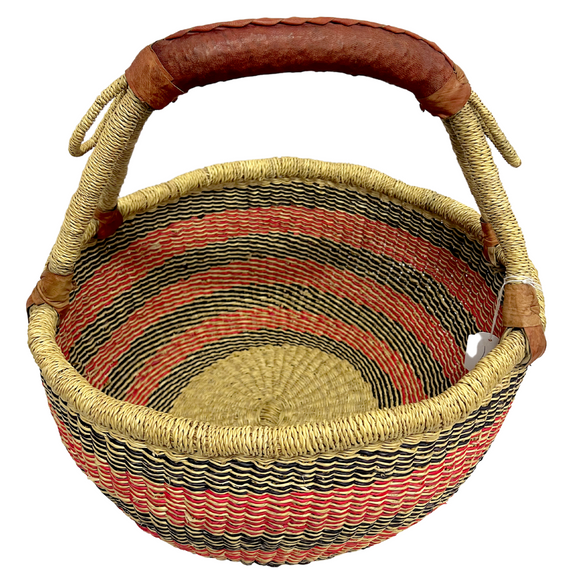 Round Basket - Large 129-Adinkra Designs
