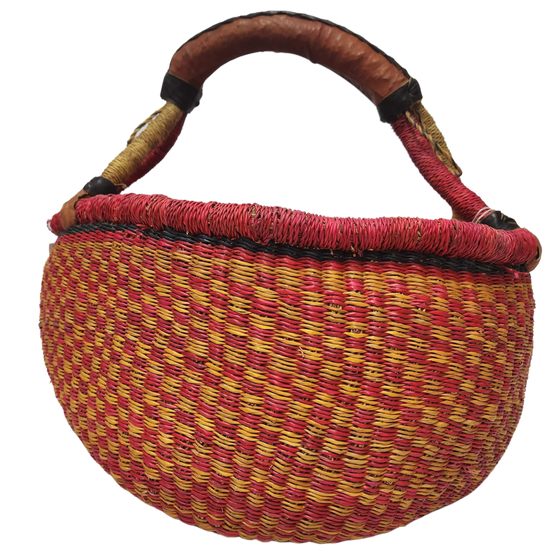Round Basket - Extra Large 103-Adinkra Designs