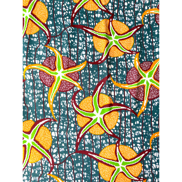 African Fabric - Australia Star Fish - Design 15-Adinkra Designs