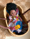 Dolls Bedding Set – Pink Wheat-Adinkra Designs