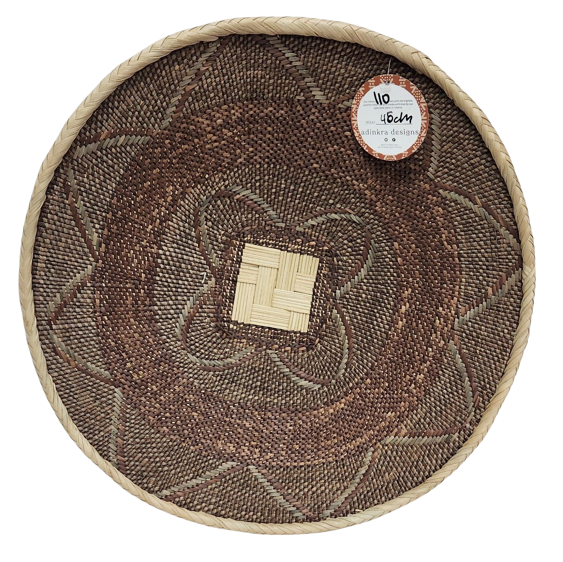 Wall Baskets - Binga Basket 45 cm 110-Adinkra Designs