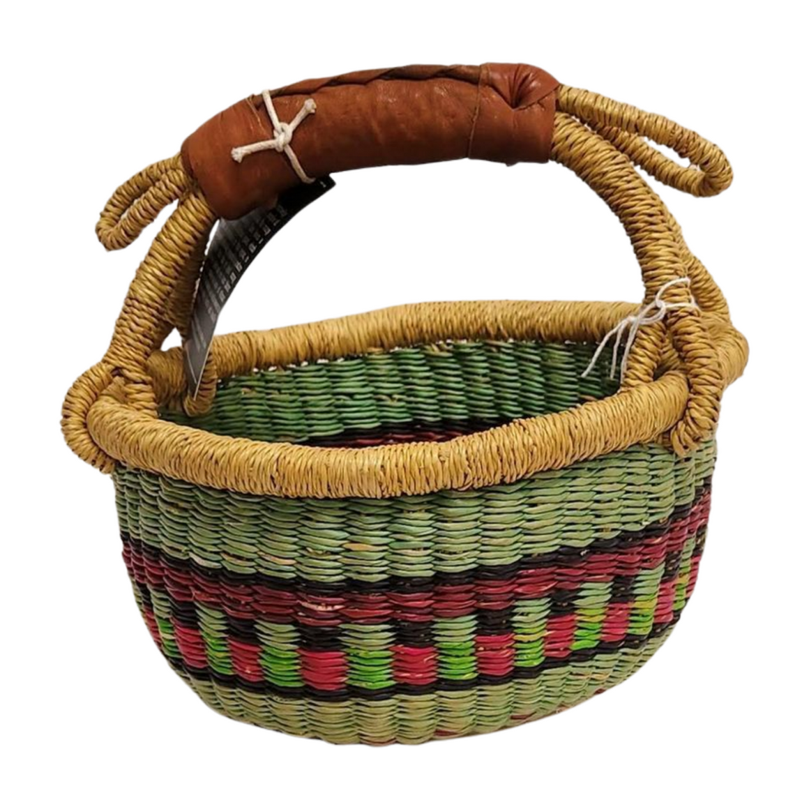 Round Basket - Small 16-Adinkra Designs