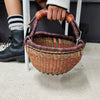 Round Basket - Small 107-Adinkra Designs