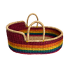 Doll Basket - Rainbow / Vegan Handles-Adinkra Designs