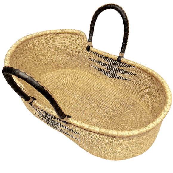 Baby Moses Basket - 37-Adinkra Designs