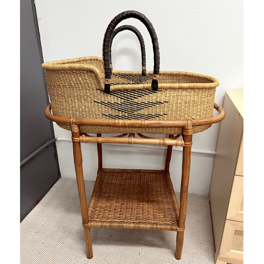 Baby Moses Basket - 37-Adinkra Designs
