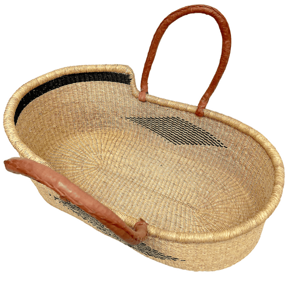 Baby Moses Basket - 43-Adinkra Designs
