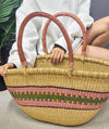 Oval Shopper Basket - XL17-Adinkra Designs