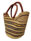Market Basket - Coloured Designs - Large 41-Adinkra Designs