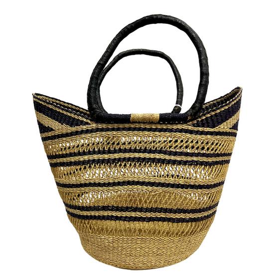 Market Basket - Coloured Designs - Large 49-Adinkra Designs