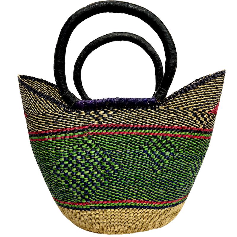 Market Basket - Coloured Designs - Large 56-Adinkra Designs