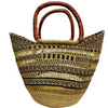 Market Basket - Coloured Designs - Large 57-Adinkra Designs