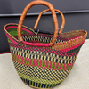 Market Basket - Coloured Designs - Large 61-Adinkra Designs