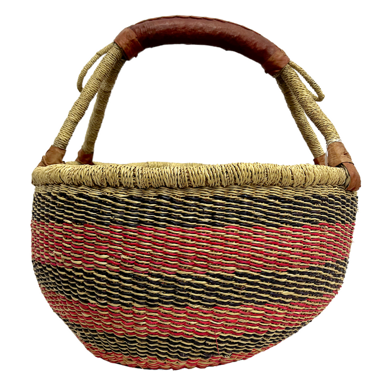 Round Basket - Large 129-Adinkra Designs
