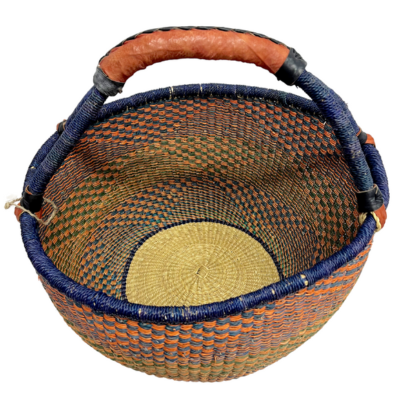 Round Basket - Large 137-Adinkra Designs