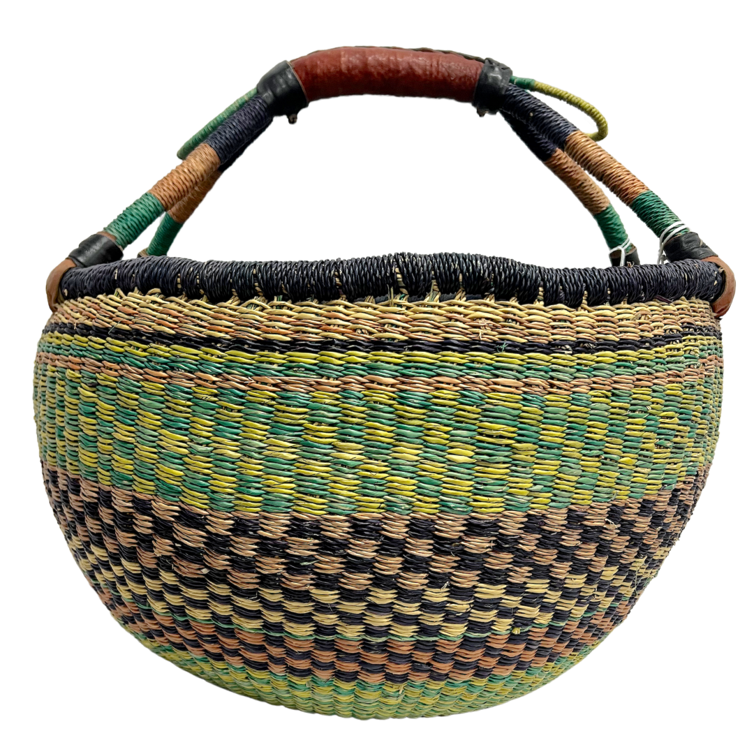 Round Basket - Large 138-Adinkra Designs