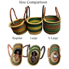 Oval Shopper Basket - L105-Adinkra Designs