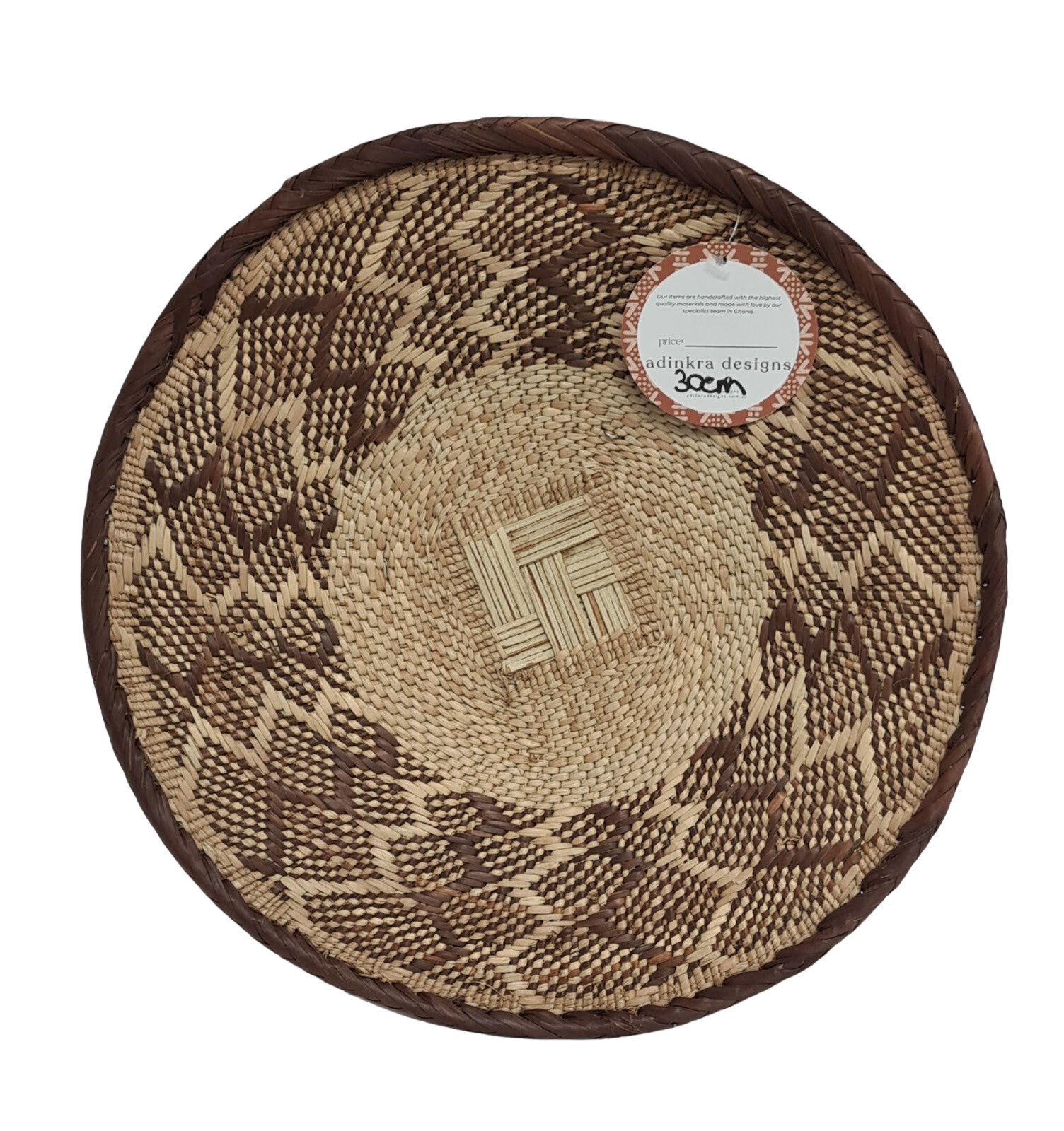 Wall Baskets - Binga Basket 30 cm 101-Adinkra Designs