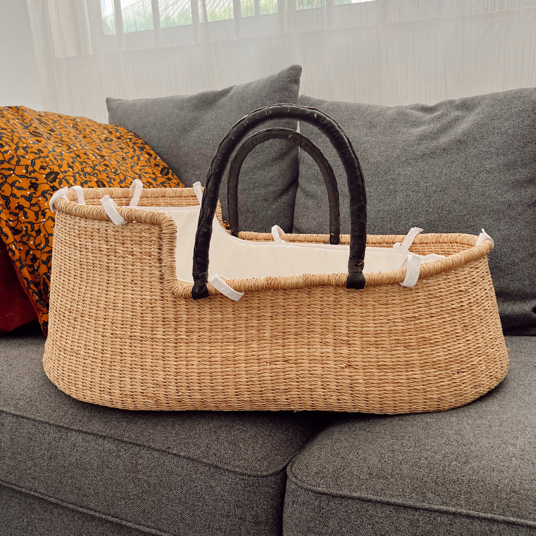 Baby Moses Basket Liner-Adinkra Designs