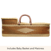 Baby Moses Basket - Ochre Diamond-Adinkra Designs