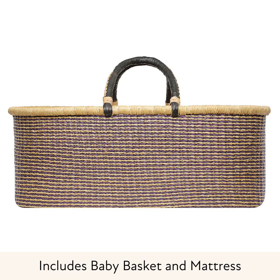 Baby Moses Flat Basket - Kaku-Adinkra Designs