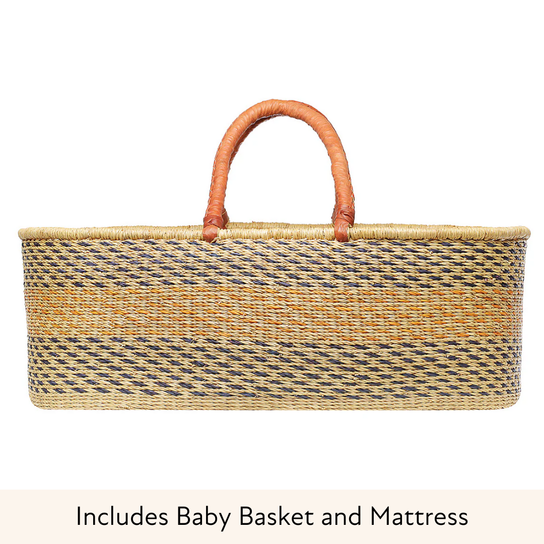 Natural Baby Moses Basket Save with Our Baby Nursery Bundles Adinkra Designs