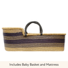 Baby Moses Basket - 28-Adinkra Designs