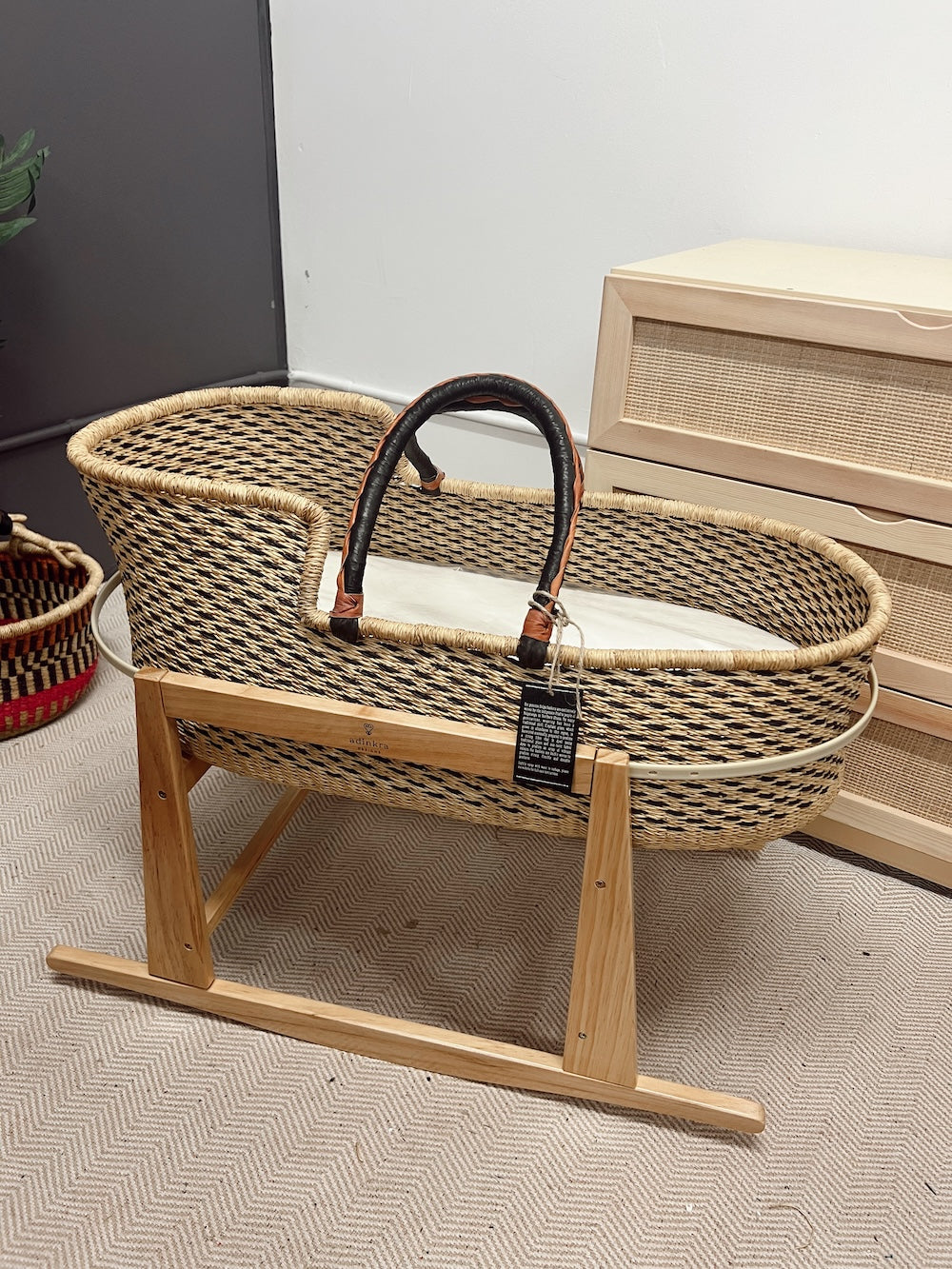 ON SALE: Baby Moses Basket - Joojo-Adinkra Designs