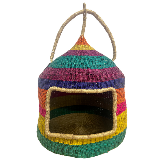 Cat Basket - Rainbow-Adinkra Designs