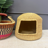 Cat Basket - Natural-Adinkra Designs