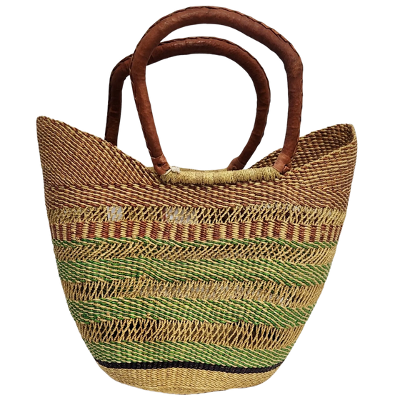 Market Basket - Coloured Designs - Large 101-Adinkra Designs