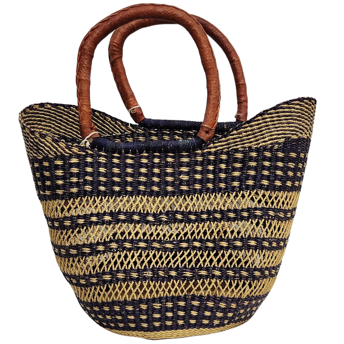 Market Basket - Coloured Designs - Large 102-Adinkra Designs