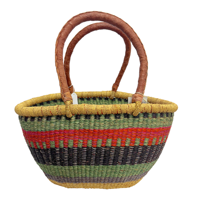 Oval Shopper Basket - R120-Adinkra Designs