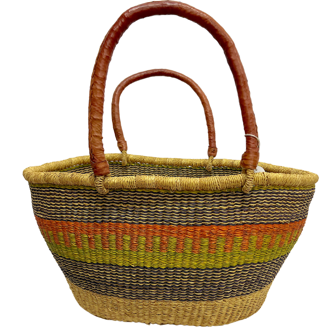 Oval Shopper Basket - R130-Adinkra Designs