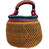 Pot Basket - Coloured Designs 3-Adinkra Designs