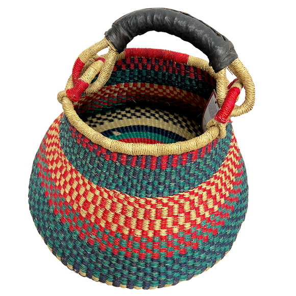 Pot Basket - Coloured Designs 5-Adinkra Designs
