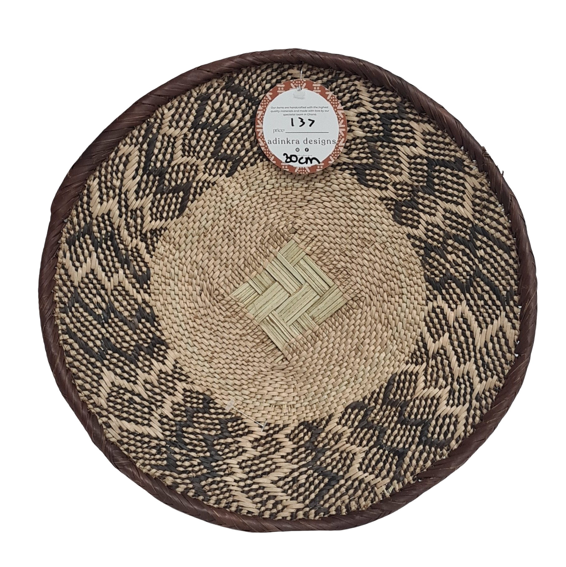 Wall Baskets - Binga Basket 30 cm 137-Adinkra Designs
