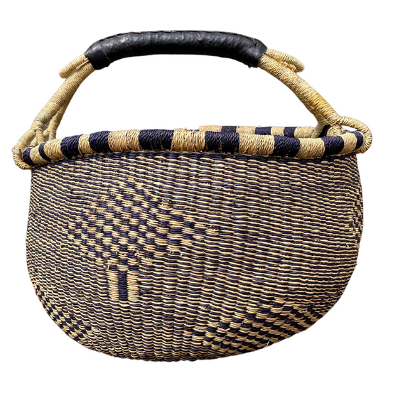 Round Basket - Large 30-Adinkra Designs