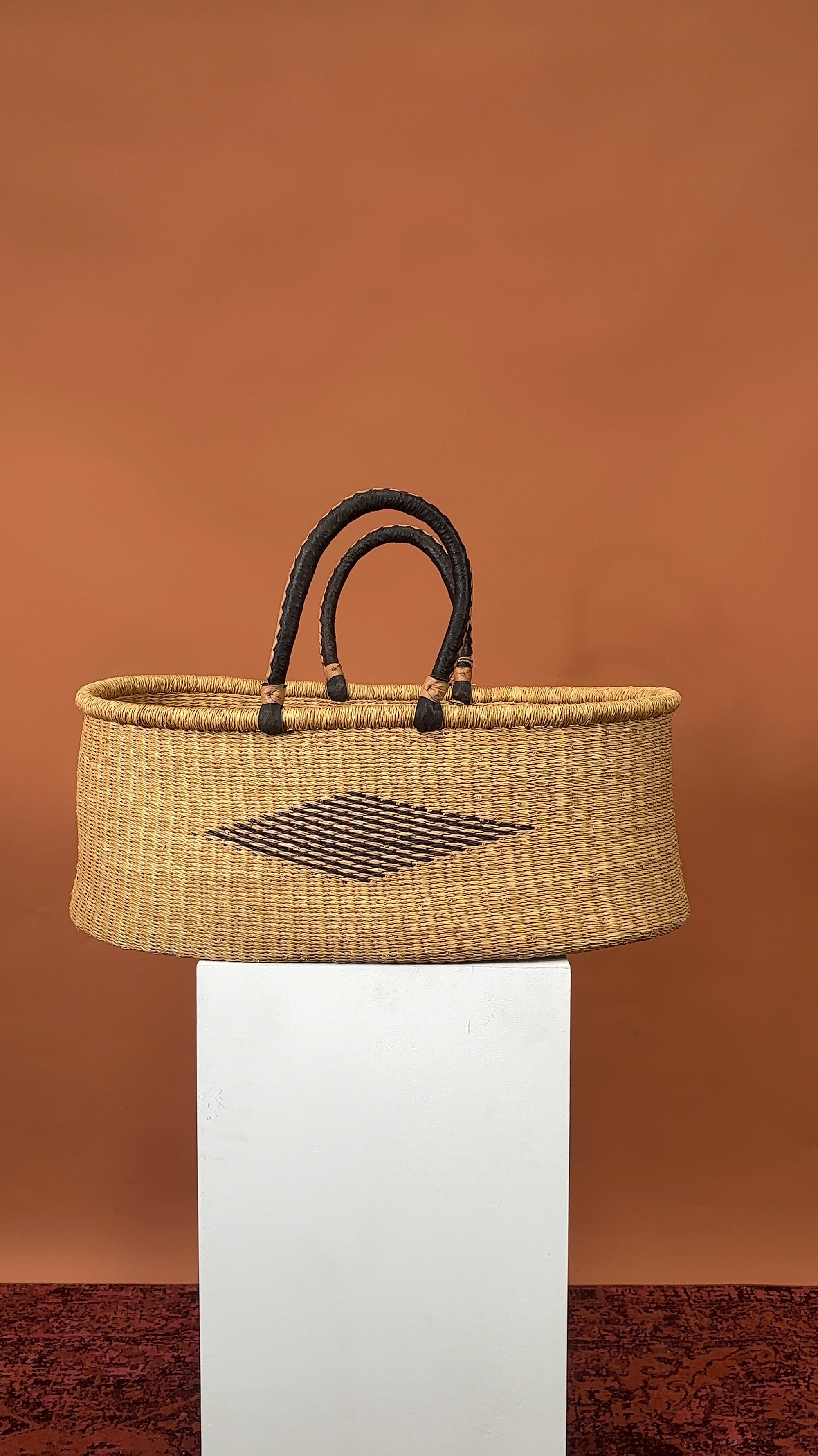 Baby Moses Flat Basket - Yao-Adinkra Designs