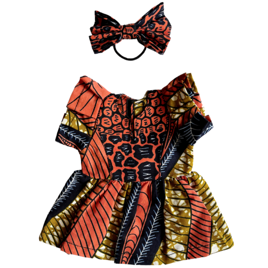 Peach african print sales dresses