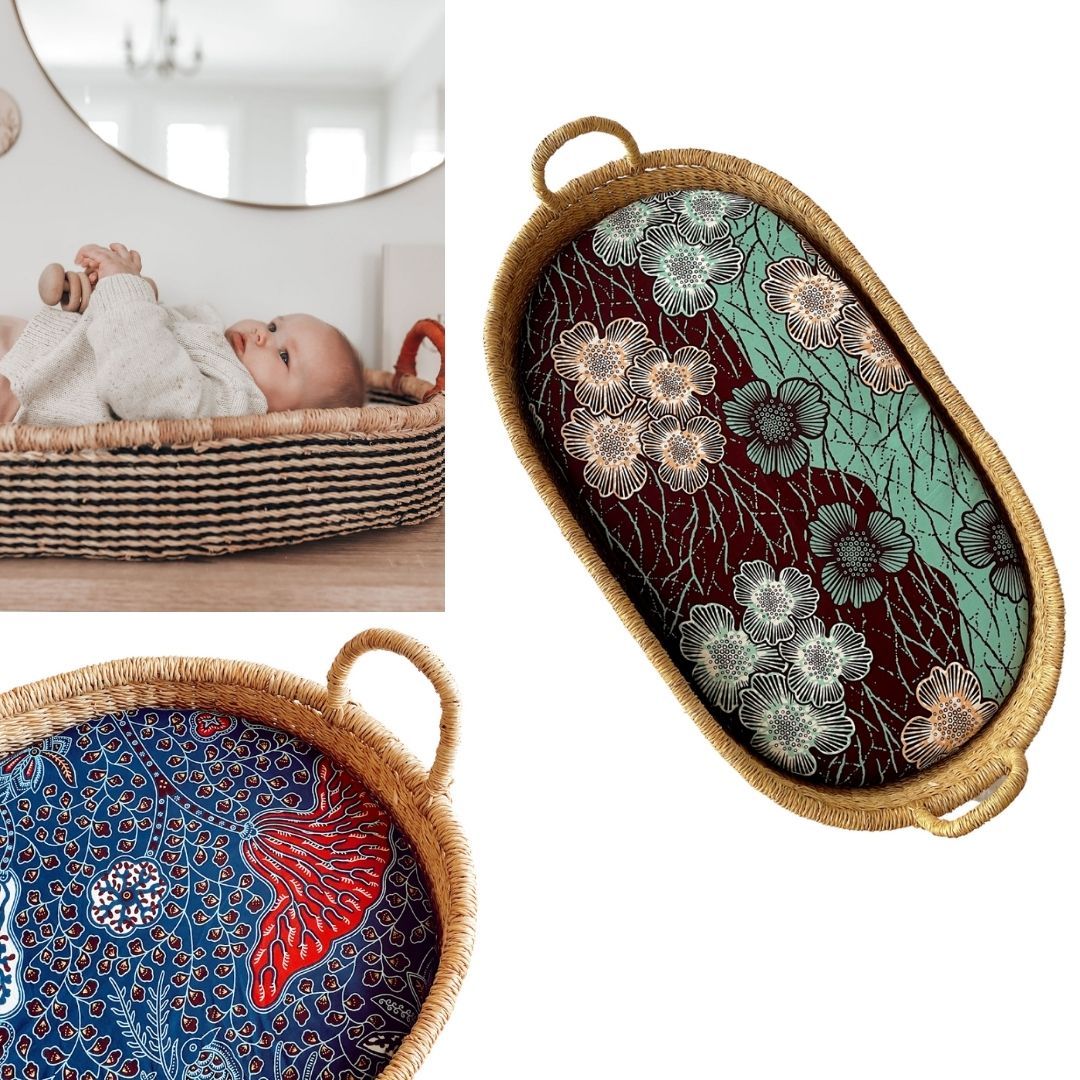 Baby Changing Basket - 6-Adinkra Designs