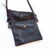 Black Fish Bone Cross-Body Bag-Adinkra Designs