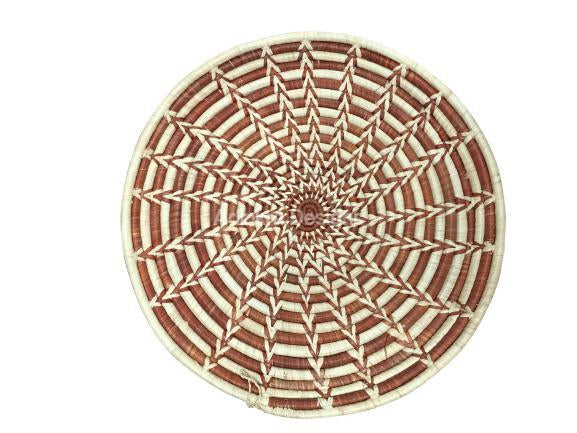 Afribeads Wall Baskets – Raffia Bowl 40cm - A-Adinkra Designs
