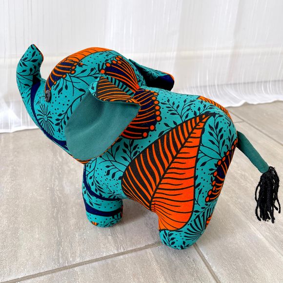 Soft Toy - Elephant-Adinkra Designs
