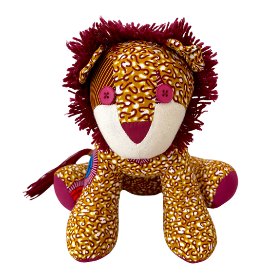 Soft Toy - Lion 1-Adinkra Designs