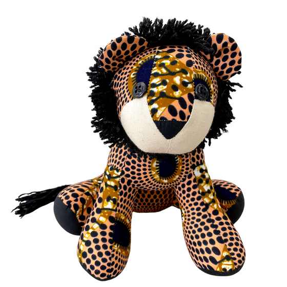 Soft Toy - Lion 2-Adinkra Designs